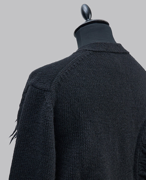 CUT-OUT KNITTED CARDIGAN