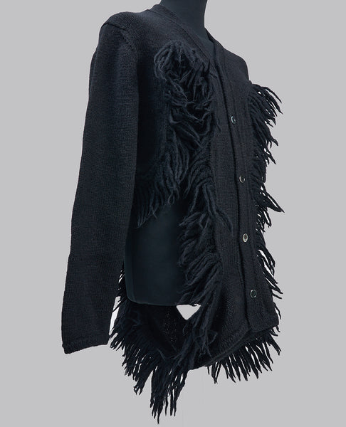 CUT-OUT KNITTED CARDIGAN