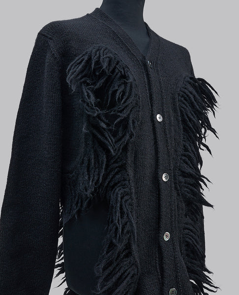 CUT-OUT KNITTED CARDIGAN