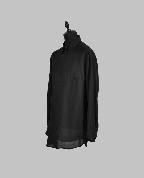U-ARRANGED SPARE COLLAR CELLULOSE LOAN SHIRT