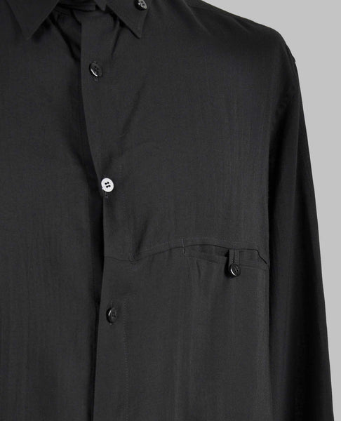 U-ARRANGED SPARE COLLAR CELLULOSE LOAN SHIRT