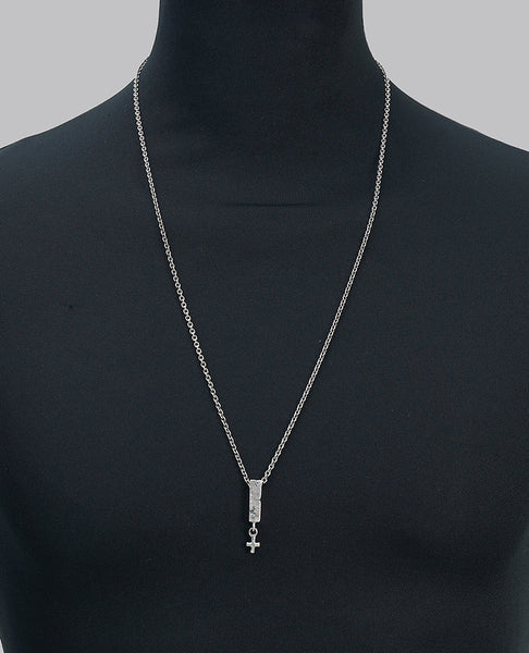 STICK AND CROSS NECKLACE