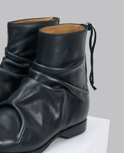 Cropped Crease Boots