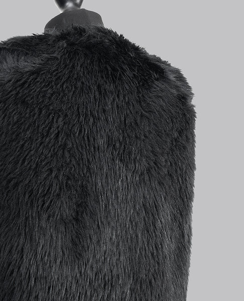 LONG FAUX FUR GILET