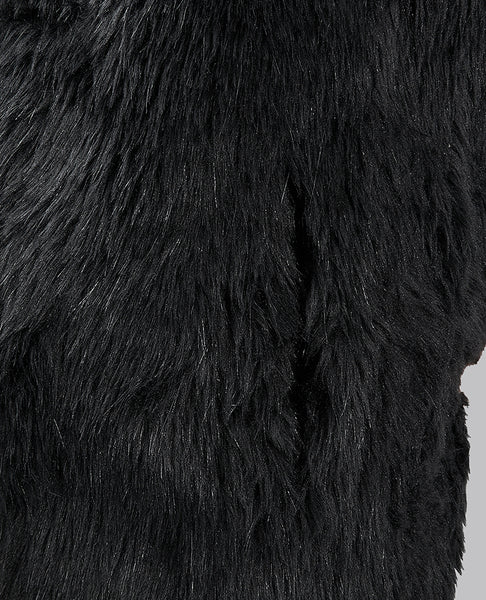 LONG FAUX FUR GILET