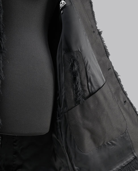 LONG FAUX FUR GILET