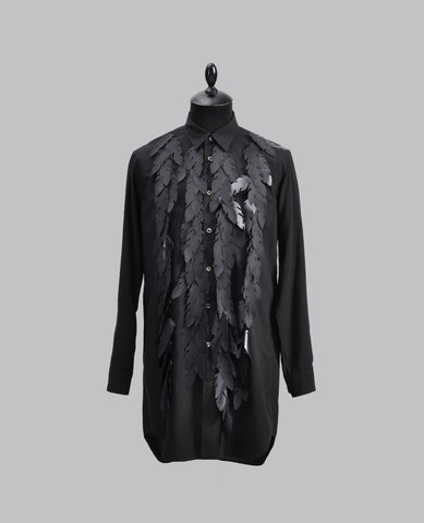 LEAF APPLIQUE SHIRT