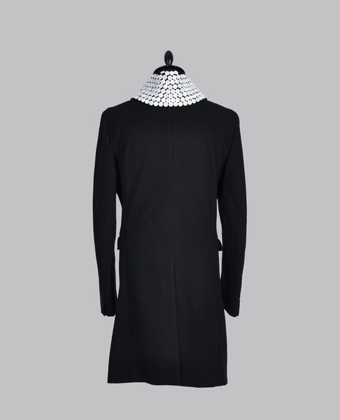 PEARL BUTTON COLLAR COAT
