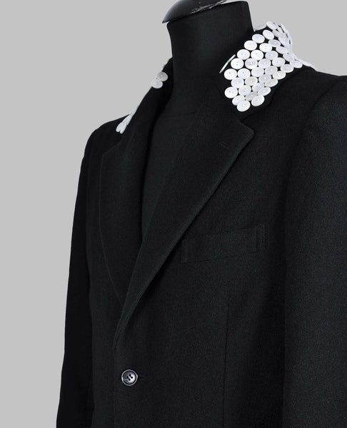 PEARL BUTTON COLLAR COAT