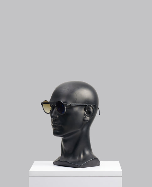 COAL BLACK ROUND SUNGLASSES (IL01/B)