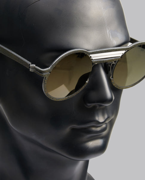 MUSK GREEN ROUND SUNGLASSES (ML01)