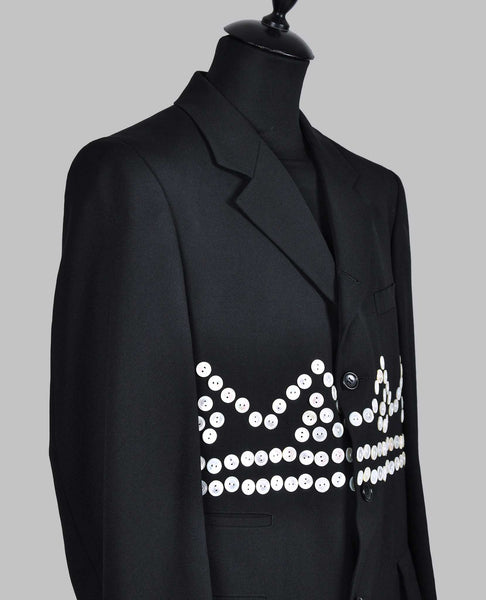 PEARL BUTTON BLAZER