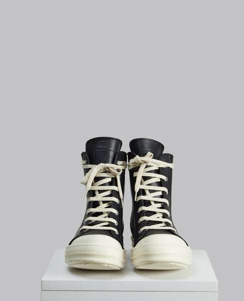High-Top Ramones Leather Sneakers