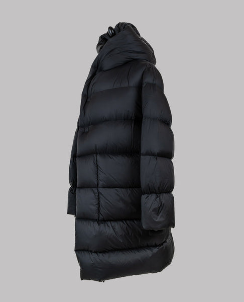 rick owens black long ls liner puffer jacket