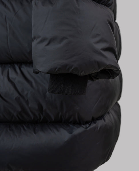 rick owens black long ls liner puffer jacket
