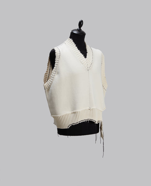 Distressed Knit Vest