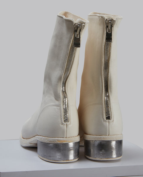 Metal Heel Back Zip Boot (788ZI)