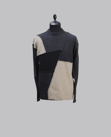 Contrast Panel Knit