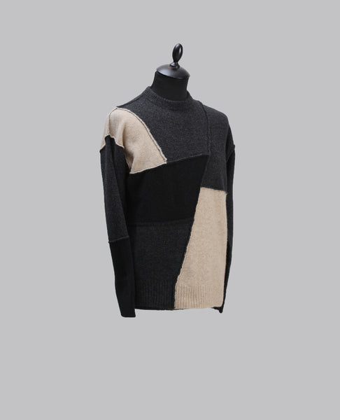Contrast Panel Knit