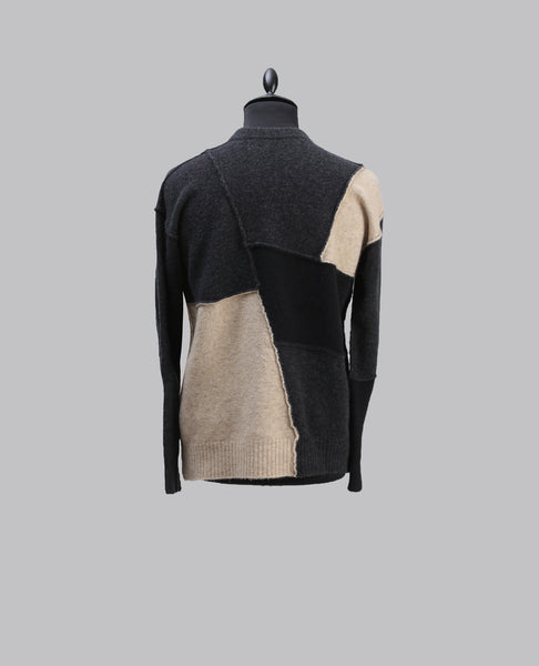 Contrast Panel Knit