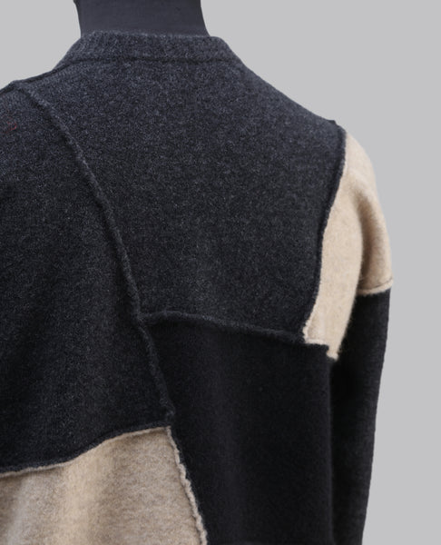 Contrast Panel Knit