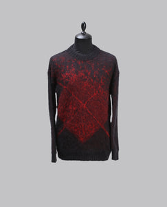 Red Abstract Knit
