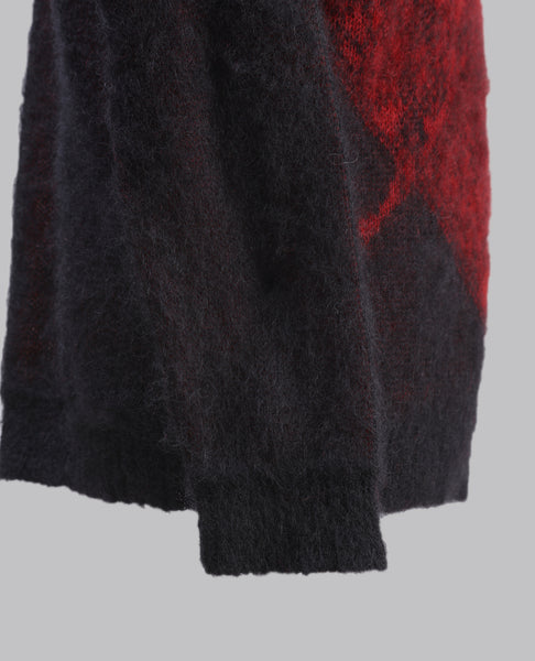 Red Abstract Knit